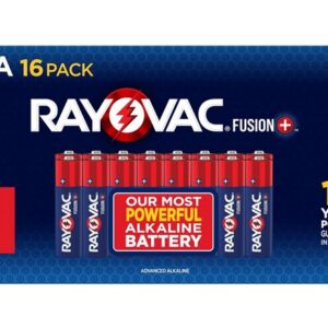 (16 PACK) Rayovac AA Fusion Premium Alkaline Batteries