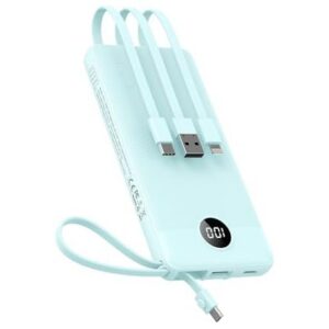 VEEKTOMX Portable Charger Built-in Cables, Power Bank for iPhone, Fast Charge USB C Battery Pack Travel Essentials Powerbank Compatible with iPhone 17/16/15/14, Samsung S25/24