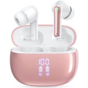 HUIFU Bluetooth Wireless Earbuds, Blush