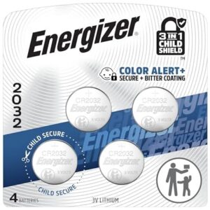 (4 PACK) Energizer 2032 Batteries - 3V Lithium Coin Batteries