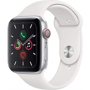 Apple Watch Series 5 (Refurbished - Scratch & Dent)(Silver Case/white band)(44mm)(gps only)