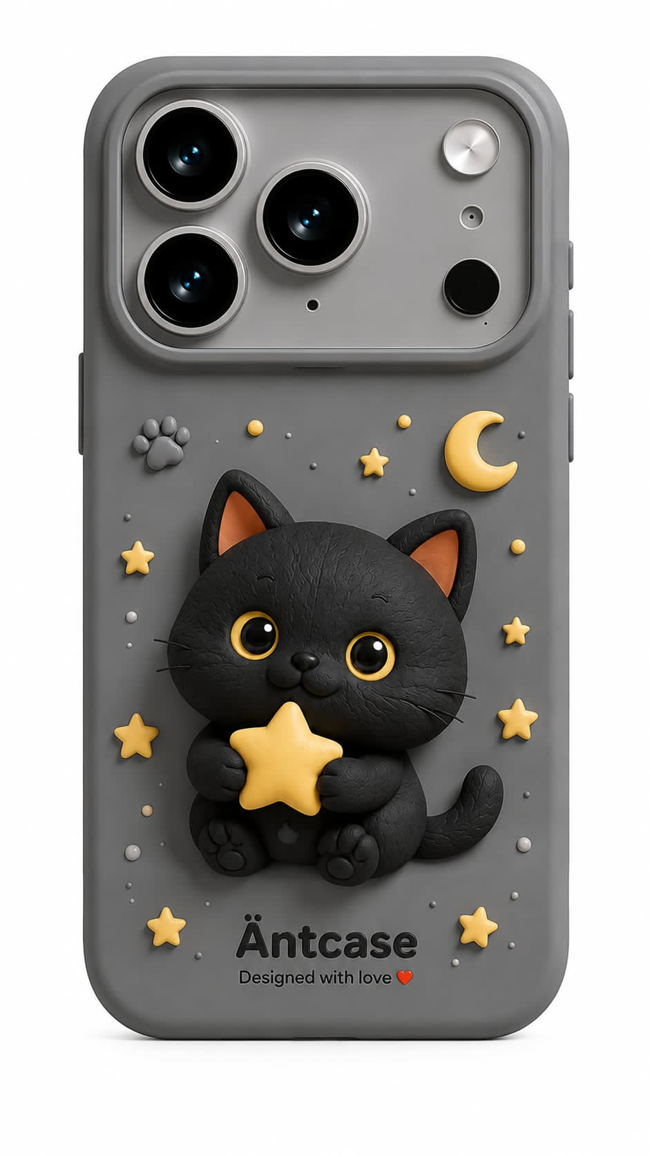 6fe2da0b-26a0-4adc-956a-8486104f2286 Äntcase Midnight Cat Star Case – iPhone 17 Pro Max - Image 1
