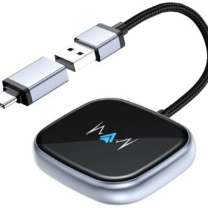Wireless Android Auto Adapter, Wireless carplay Adapter, Latest NFC Touchscreen Connectivity, Wireless Plug-and-Play for Android Devices (Android 11 and Above)
